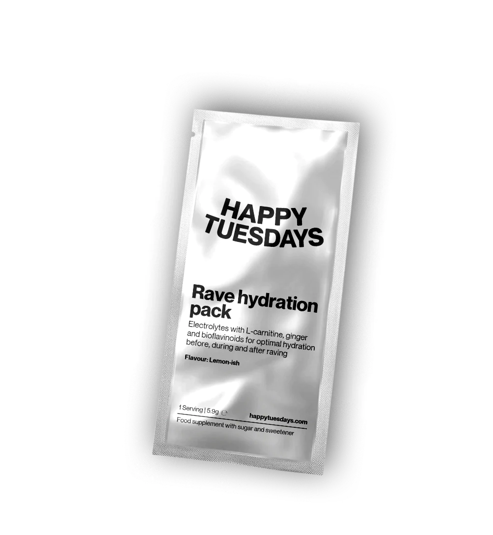 Happy Tuesdays Rave Hydration Packs