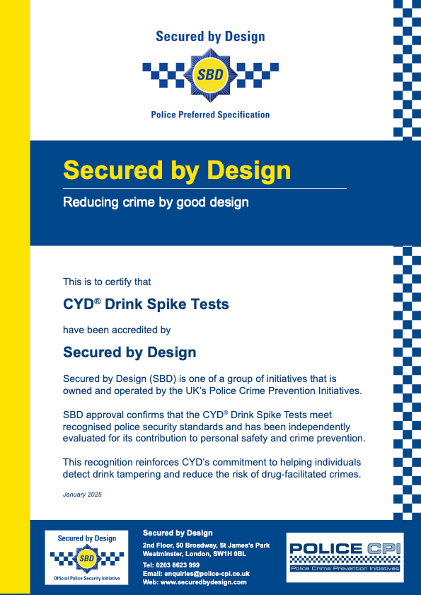 Drink spiking tests CYD (8 pcs.)