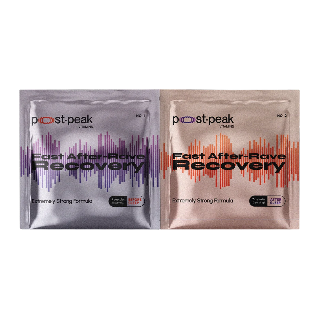 post-peak after party rave recovery capsules supplement