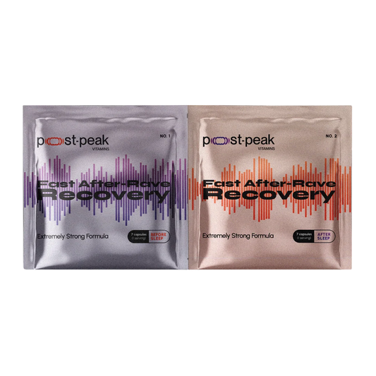 post-peak after party rave recovery capsules supplement